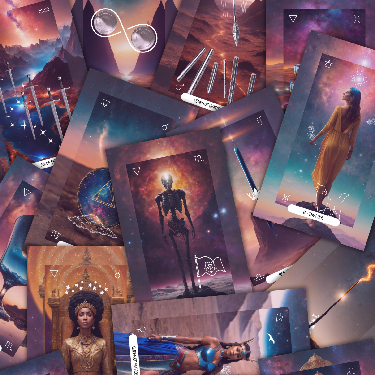 The Cosmic Tarot Deck by Moon Sauvage 🌙